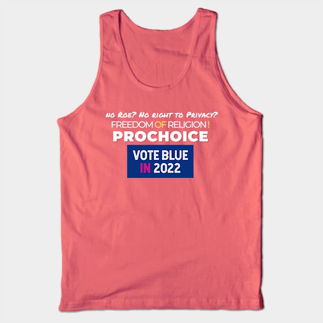 Pro Choice & Freedom of Religion Tank Top by Bold Democracy